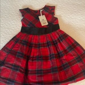 Plaid Sleeveless Dresses with Bow NWT